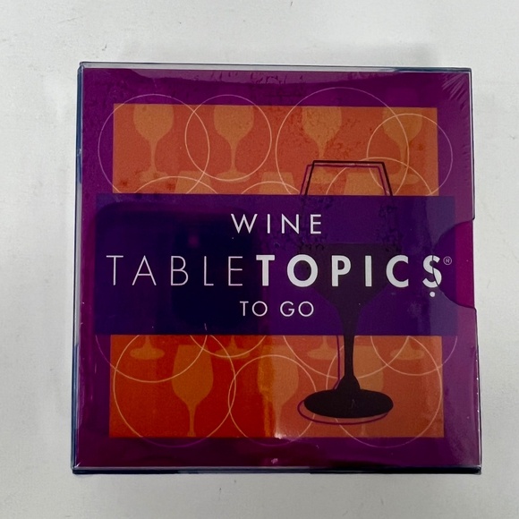 Wine TableTopics To Go Game/Conversation Starters - Picture 1 of 2